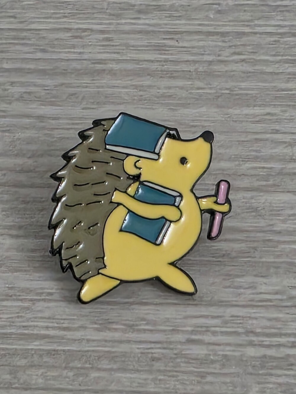 Booklover Writer Hedgehog Enamel Pin - Picture 2 of 10